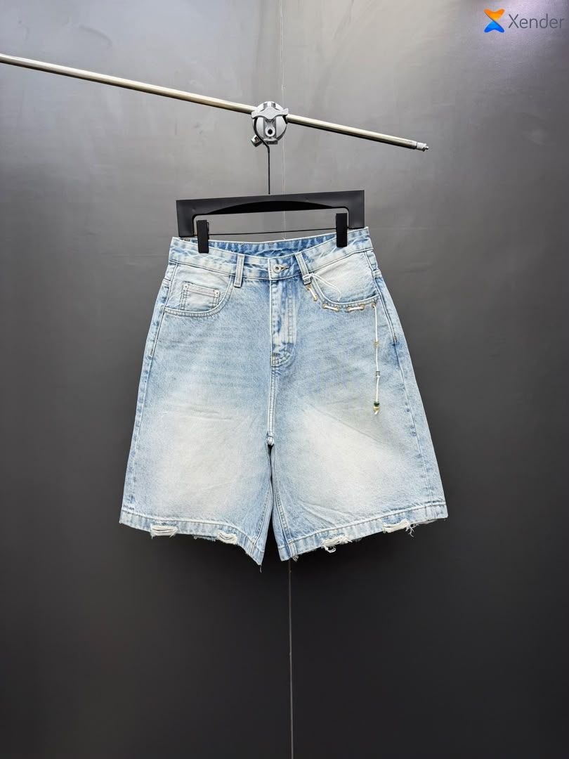 Frayed Denim Shorts